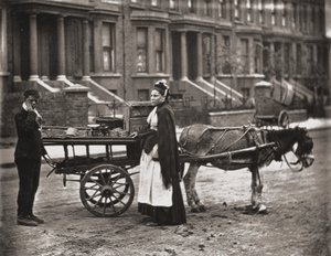 "イチゴ。すべて熟した！ J.トムソンとアドルフスミス作「ロンドンのストリートライフ」より、1877年 作： John Thomson